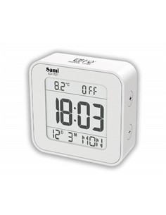 SAMI Reloj Despertador Digital XXL LD-1121,Calendario,Termometro,Luz Blanca
