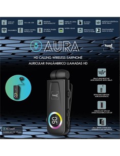 SAMI Auricular Inalambrico Mono Retractil Para Motos/Bicicleta/Patinete RS-12429,V5.3,IPX 7,Tipo C