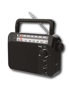 SAMI Radio AM/FM Pila/Corriente RS-12206,Pila y Corriente,Regulador de Tono