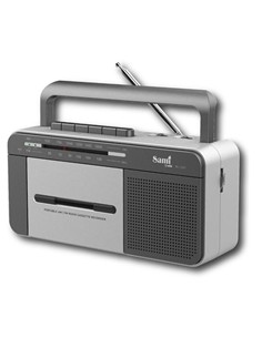 SAMI Reproductor Radio Cassette Grabadora Con Usb Grabador RS-12207,AM/FM,Jack 3.5mm
