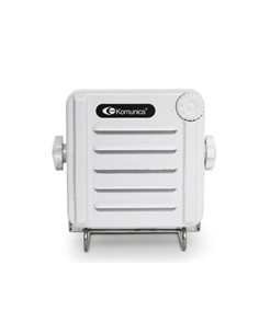 KOMUNICA Altavoz Externo PWR-SB1-M Blanco Para Emisora de Bas Regulador de Volumen,IP68 3-5W