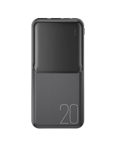 XO Bateria Externa 20000Mah PR252 2xUsb A/Tipo C/Micro Usb Negro
