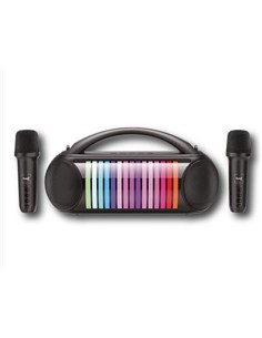 SAMI Altavoz Bluetooth Karaoke C/2 Microfonos VIVA RS-990,RGB,USB,Micro Usb,Efecto Sonido,20W,3600Mh