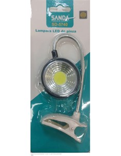 SANDA Lampara Led Libro Redonda Con Pinza SD-5740