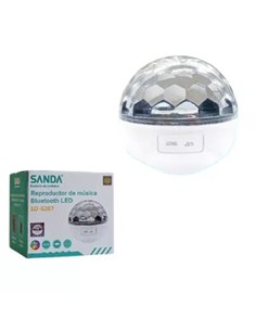SANDA Luz Led Disco Con Altavoz Bluetooth Mini SD-6207