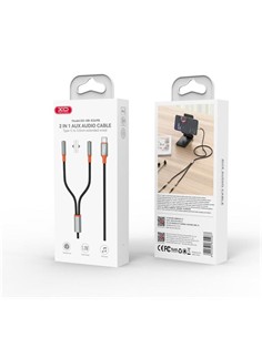 XO Cable Adaptador Tipo C a 2xMini Jack 3.5mm NB-R269B