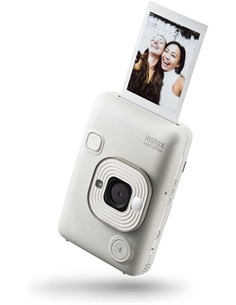 FUJIFILM Camara de Fotos Instantanea INSTAX Mini LiPlay Misty Blanca
