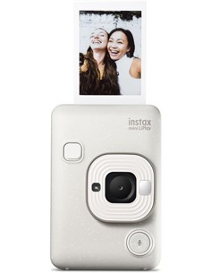 FUJIFILM Camara de Fotos Instantanea INSTAX Mini LiPlay Misty Blanca