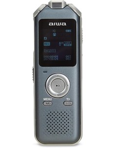 AIWA Grabadora de Voz Digital DVR-M700 3 Microfonos Radio Fm,Memoria 16Gb,Ranura Micro Sd,Act Voz