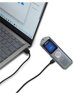 AIWA Grabadora de Voz Digital DVR-M700 3 Microfonos Radio Fm,Memoria 16Gb,Ranura Micro Sd,Act Voz
