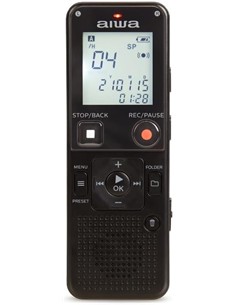 AIWA Grabadora de Voz Digital DVR-A600 Radio Fm,Memoria 16Gb,Ranura Micro Sd,Activacion Por Voz