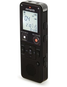 AIWA Grabadora de Voz Digital DVR-A600 Radio Fm,Memoria 16Gb,Ranura Micro Sd,Activacion Por Voz