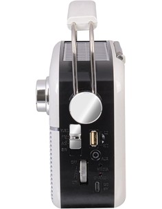 TREVI Radio Retro COn Panel Solar/ Radio/Usb/Aux/BT RA 7F50 BT Blanco