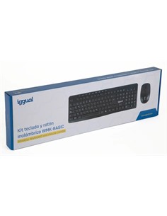 IGGUAL Kit Teclado+Raton Inalambrico WMK-BASIC Negro