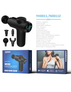 MAYOU Mini Pistola Masajeador Muscular YH0011 20W