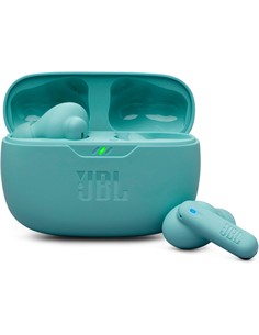 JBL Auricular Bluetooth WAVE BEAM 2 Azul Con Cancelacion De Ruido y Estuche de Carga
