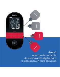 BEURER Electroestimulador Digital EM 59 Tens/EMS Con Funcion de Calor 64 Programas