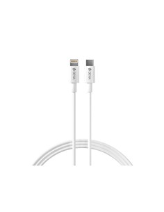 DEVIA Cargador Red Tipo C + Cable Datos Lightning Blanco 20W