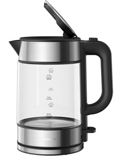XIAOMI Hervidor de Agua Electrico de Cristal 1.7L 2200W Filtro Desmontable, Indicador Luz Led