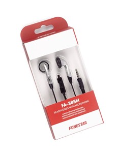 FONESTAR Auricular Estereo Jack 3.5 FA-388M Plateado
