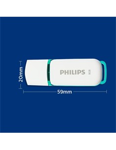 PHILIPS Pendrive 8Gb 2.0 Blanco Snow