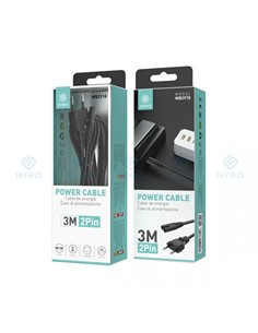 IKREA Cable Alimentacion Tipo 8 3Mtrs Negro WB2918