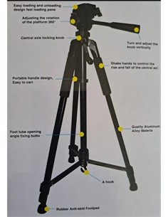 ANDOWL Tripode Para Camara Max 160Cms Q-T166