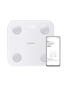 XIAOMI Bascula Baño Digital Mi Body Composition Scale S400 Blanco Bluetooth Hasta 150Kg MJTZC01YM