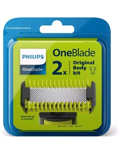 PHILIPS QP620/50 Pack 2 uds Recambio para One Blade + 1 Body Kit