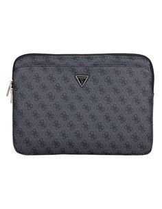 GUESS Funda Ordenador Portatil 4G Zipper 13"-14" Negra