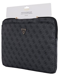 GUESS Funda Ordenador Portatil 4G Zipper 13"-14" Negra
