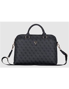 GUESS Funda Maletin Para Portatil 13"-15"4G ZIPPER Negra Con Logo