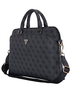 GUESS Funda Maletin Para Portatil 13"-15"4G ZIPPER Negra Con Logo