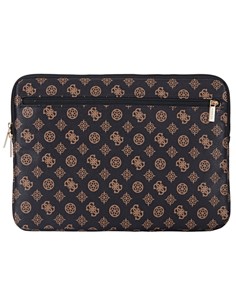 GUESS Funda Ordenador Portatil 13"-14" PEONY POCKET Negra Con Logo