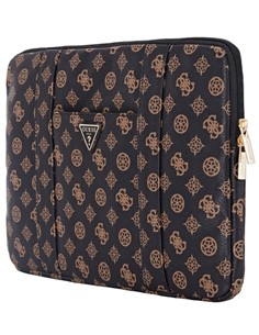 GUESS Funda Ordenador Portatil 13"-14" PEONY POCKET Negra Con Logo