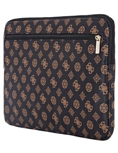 GUESS Funda Ordenador Portatil 13"-14" PEONY POCKET Negra Con Logo