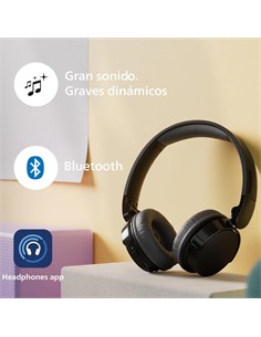 PHILIPS Auricular De Casco Bluetooth TAH3209 Negro