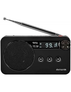 AIWA Radio Portatil DIgital FM/PLL RS-77PLL Negro