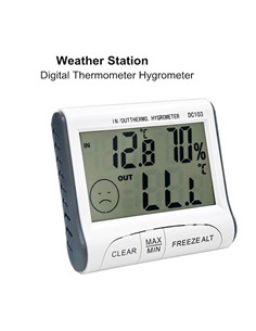 SANDA Termometro Con Higrometro Digital SD-5501 Blanco