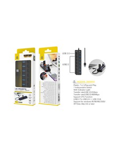 ONE PLUS Hub 7 EN 1 7X Usb Con Interruptores 2.0+3.0 NG6098