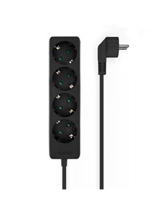 AISENS Regleta 4 Enchufes Schuko Negro A154-0534