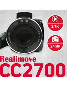 AGFAPHOTO VideoCamara Digital Realimove CC2700 24Mp,18X Zoom,3" lcd,2.7K Con Mando