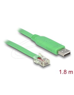 DELOCK Cable Red Usb A a Rj45 RS-232 1.8Mtrs Para Conexion Ordenador Router 62960