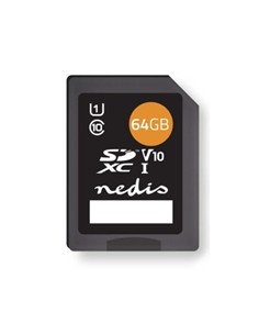 NEDIS Tarjeta Memoria SD 64Gb MSDC64100BK