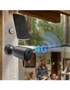 EZVIZ Camara IP Exterior Con Placa Solar EB3 4G Negro