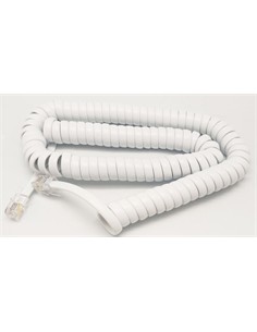 EUROCONNEX 1530bl Cable Telefono Rizado Blanco 1Mtr