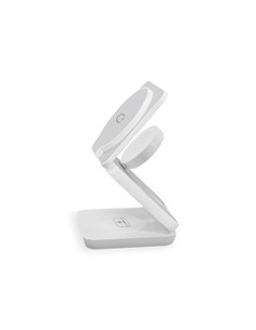 KSIX Soporte De Carga Inalambrico 3 En 1 15W STATION3IN1 Blanco Plegable BXCQIMAG01