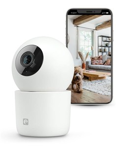 GARZA Camara Vigilancia ORWELL Wifi 360º,2.5K Quad HD Sensor Movimiento,Vision Nocturna,