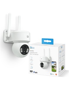 GARZA Smart Camara IP Wifi 360º Exterior NIMBO 1296p SFHD Sensor Movimiento,Vision Nocturna,Bluetoot
