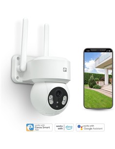 GARZA Smart Camara IP Wifi 360º Exterior NIMBO 1296p SFHD Sensor Movimiento,Vision Nocturna,Bluetoot